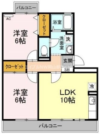 ラフィネ高柳の物件間取画像